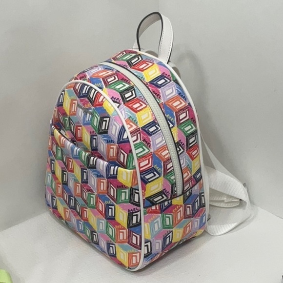 Karl Lagerfeld multi color  Backpack NWT - Picture 3 of 6